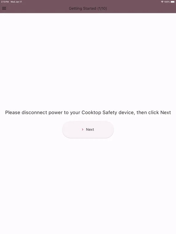 Cooktop Safety iPad  Screenshots